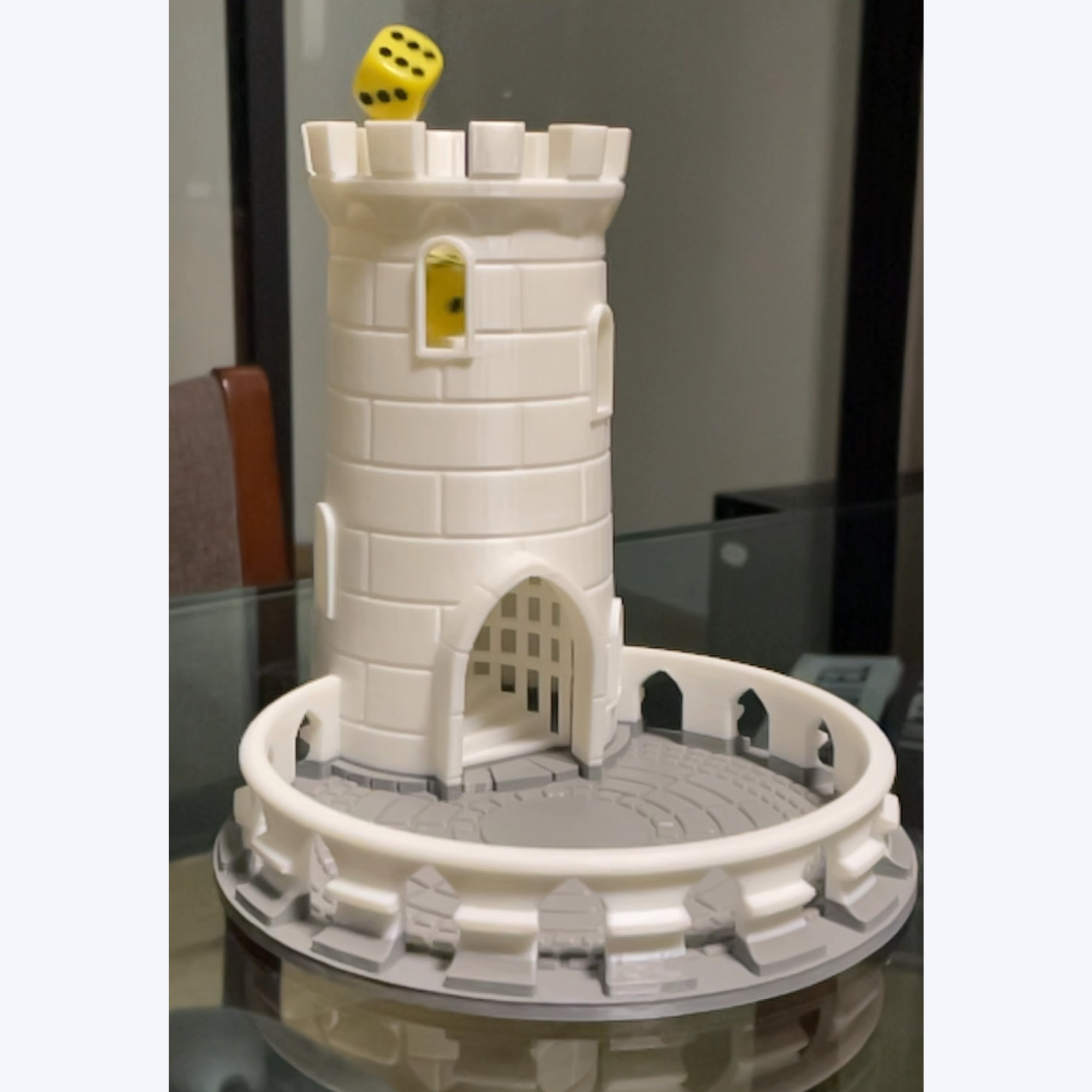 Torre de dados blanca